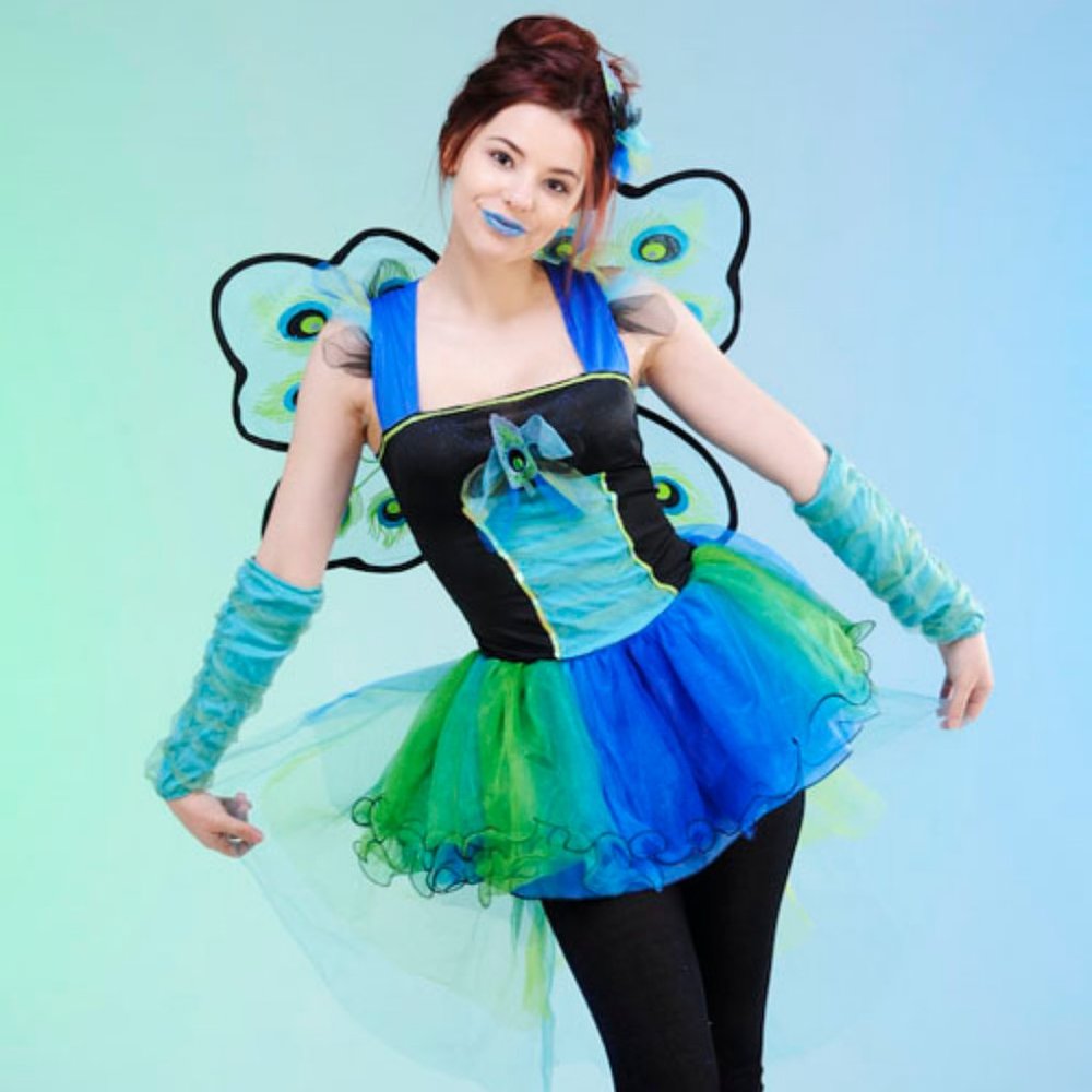 SALE!! NEW Peacock diva costume teen size small 3 to 5.      #4